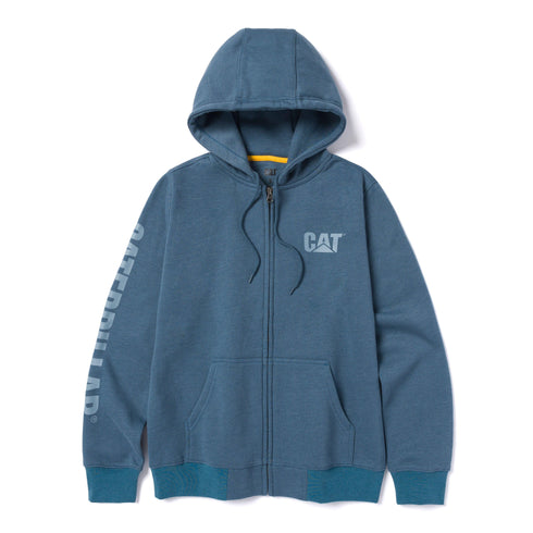 Sudadera con capucha y cremallera completa con el logo de la marca registrada para mujer