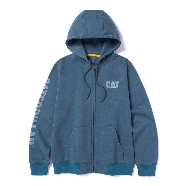 Sudadera con capucha y cremallera completa con el logo de la marca registrada para mujer