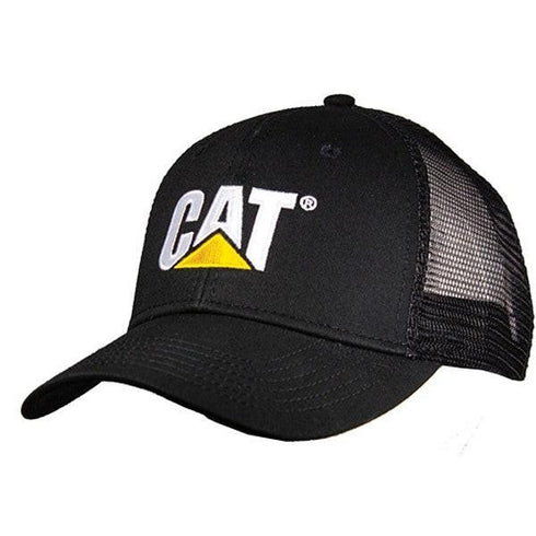 Classic Black Mesh Cap w/Flag on Back