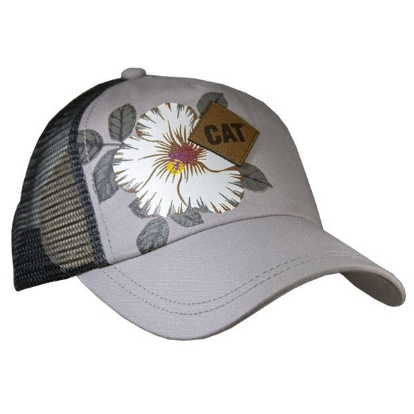 Gorra china con flores grises