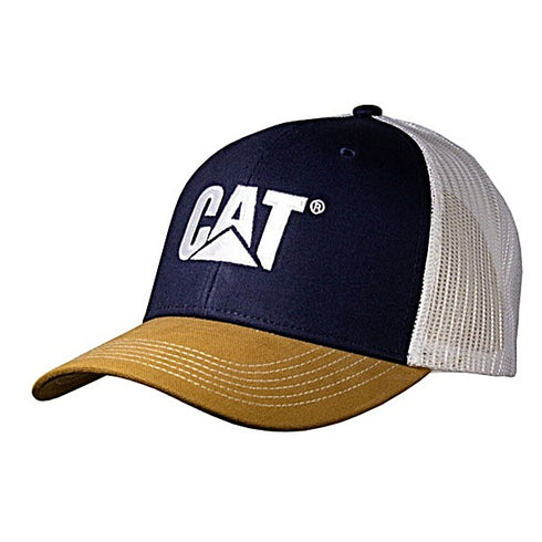 Canvas Front Cap w/White Mesh