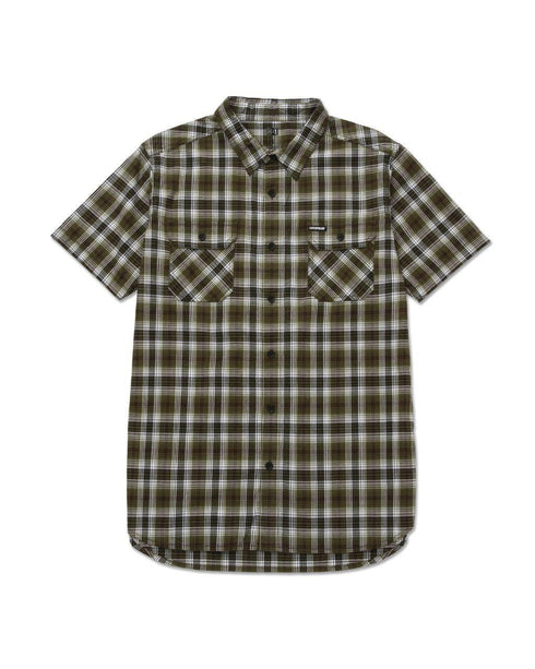 Camisa de trabajo a cuadros de manga corta