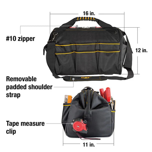 16 Inch Pro Wide-Mouth Tool Bag