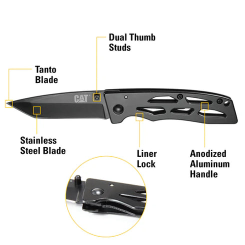 6-1/2 Inch Tanto Folding Knife