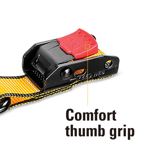 4 Piece Strap Set with Swivel Hook Cam Buckles and Soft Straps