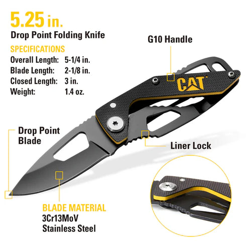 2 Piece Folding Knife and Keychain Set