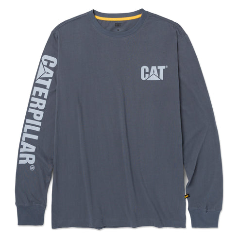 Camiseta de manga larga con estampado de marca registrada