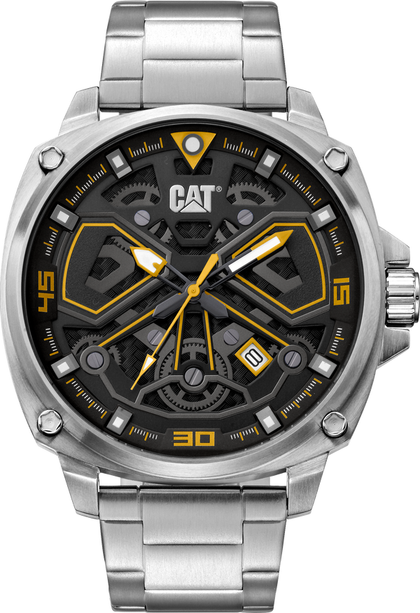 Tokyo Watch Black/Yellow Dial w/Stainless Steel Strap