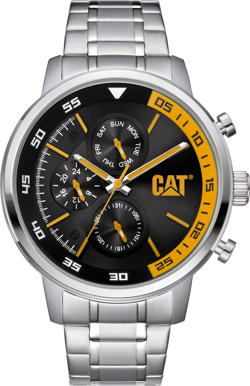 Sail Watch Blk/Ylw Dial Stainless Steel w/Stainless Steel Strap