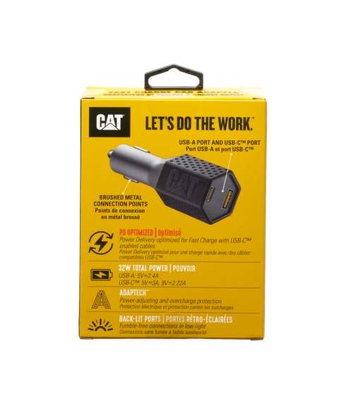 CAT® Dual USB Power Delivery DC Vehicle Adapter