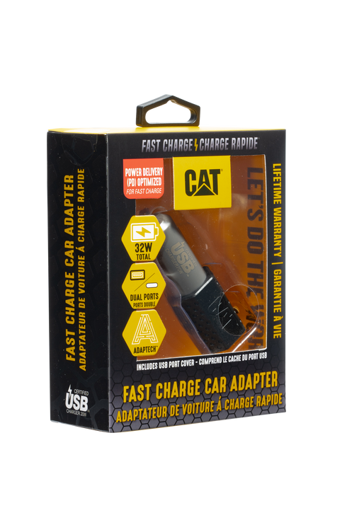CAT® Dual USB Power Delivery DC Vehicle Adapter