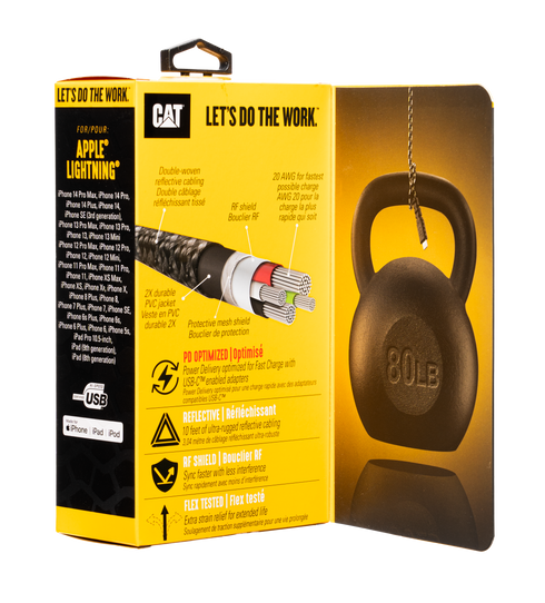 CAT® Certified Lightning® to USB-C Power Delivery