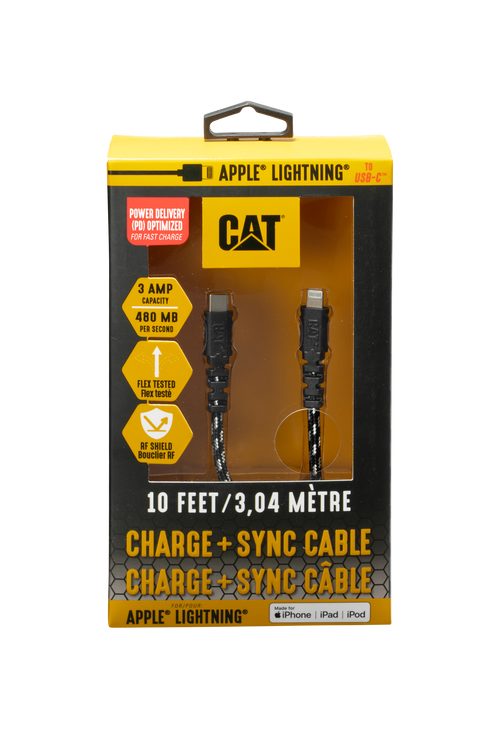 CAT® Certified Lightning® to USB-C Power Delivery