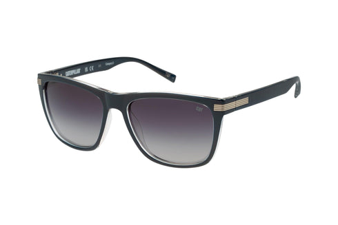 Monoblock Sunglasses Gloss Navy w/Smoke Grad Lens
