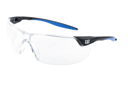 Gafas de seguridad Rebel con marco azul transparente