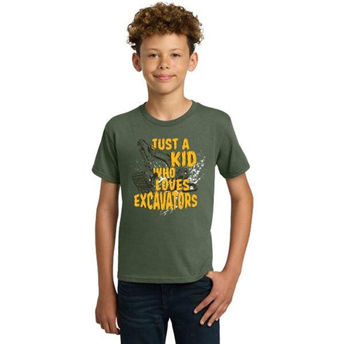 Camiseta de excavadora para jóvenes