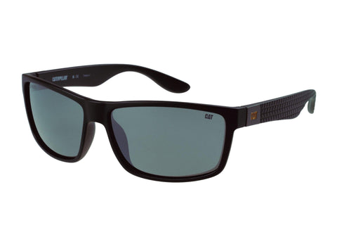 Gafas de sol deportivas negras mate con lentes plateadas espejadas