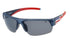 Gafas de sol Americana azul marino/cristal rojo con lentes ahumadas