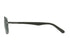 Gafas de sol Aviator XL de metal en color plata mate con lente verde sólido