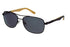 Metal Aviator XL Sunglasses Matte Black w/Smoke Lens