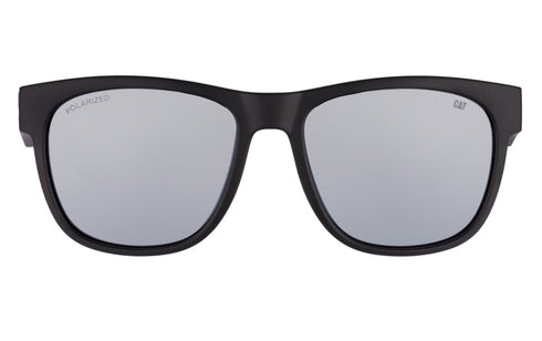 Americana Sunglasses Matte Black w/Silver Flash Lens