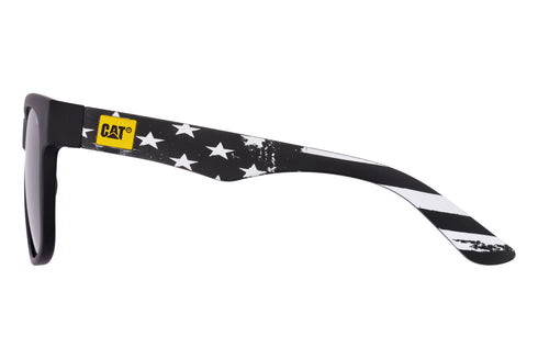 Americana Sunglasses Matte Black w/Silver Flash Lens