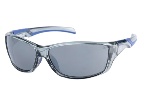 Grader Sunglasses Gloss Grey w/Silver Flash Lens
