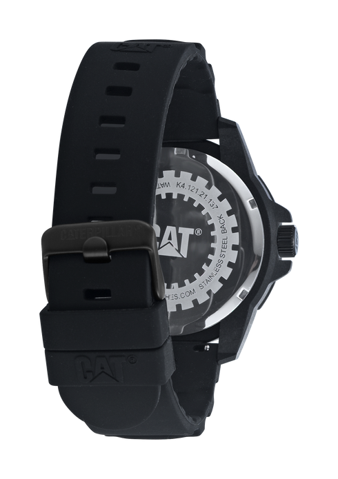 Reloj Special OPS 4 con esfera negra y correa de silicona