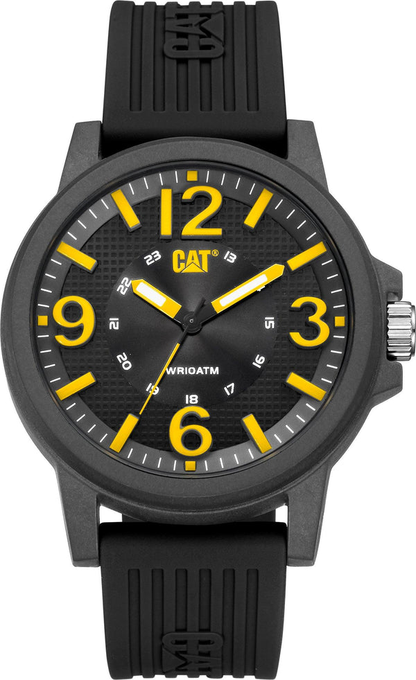 Groovy Watch Black/Yellow Dial Polycarbonate w/Silicone Strap