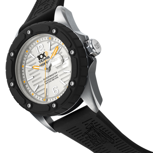 100 Year Quartz Shockmaster Silver Dial