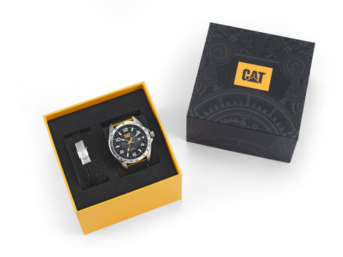 Watch Gift Set Black Bracelet