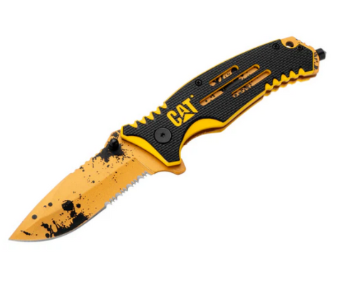 8 Inch Folding Pocket Knife with Glass Break Gift Box