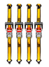 4 Piece 1 1/4 Inch by 12 Foot Ratchet Tie Down Set