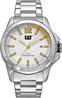 Reloj Big Twist 24 con esfera blanca y plateada y correa de acero inoxidable