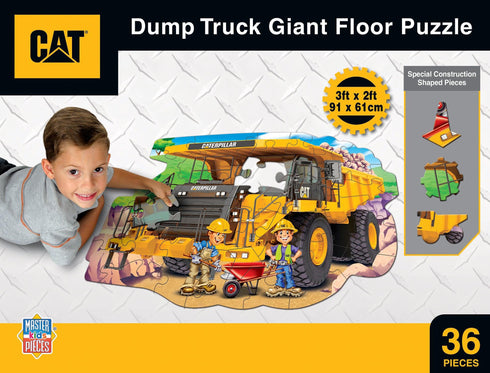 Rompecabezas de piso de 36 piezas de Caterpillar Dump Truck