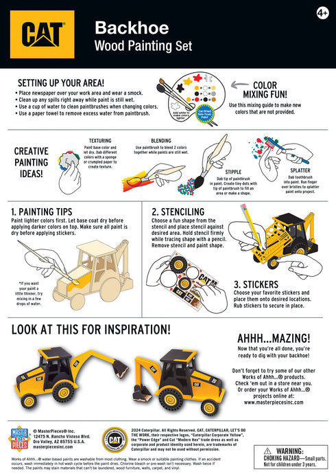 Kit de pintura para madera para retroexcavadora