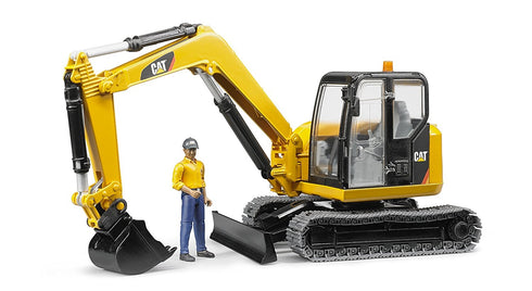 Bruder Mini Excavator with Worker