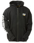 Full Zip Hoodie Banner Sweatshirt Black