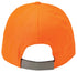 Gorra naranja de alta visibilidad con marca registrada