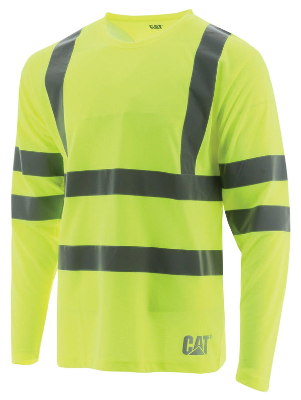 Camiseta de manga larga de alta visibilidad clase III