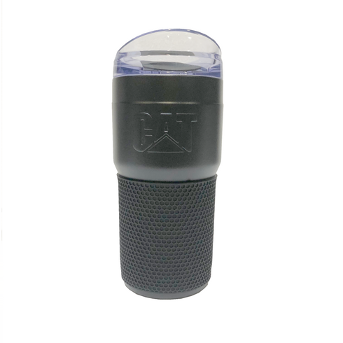 Vaso de acero inoxidable negro de 22 oz