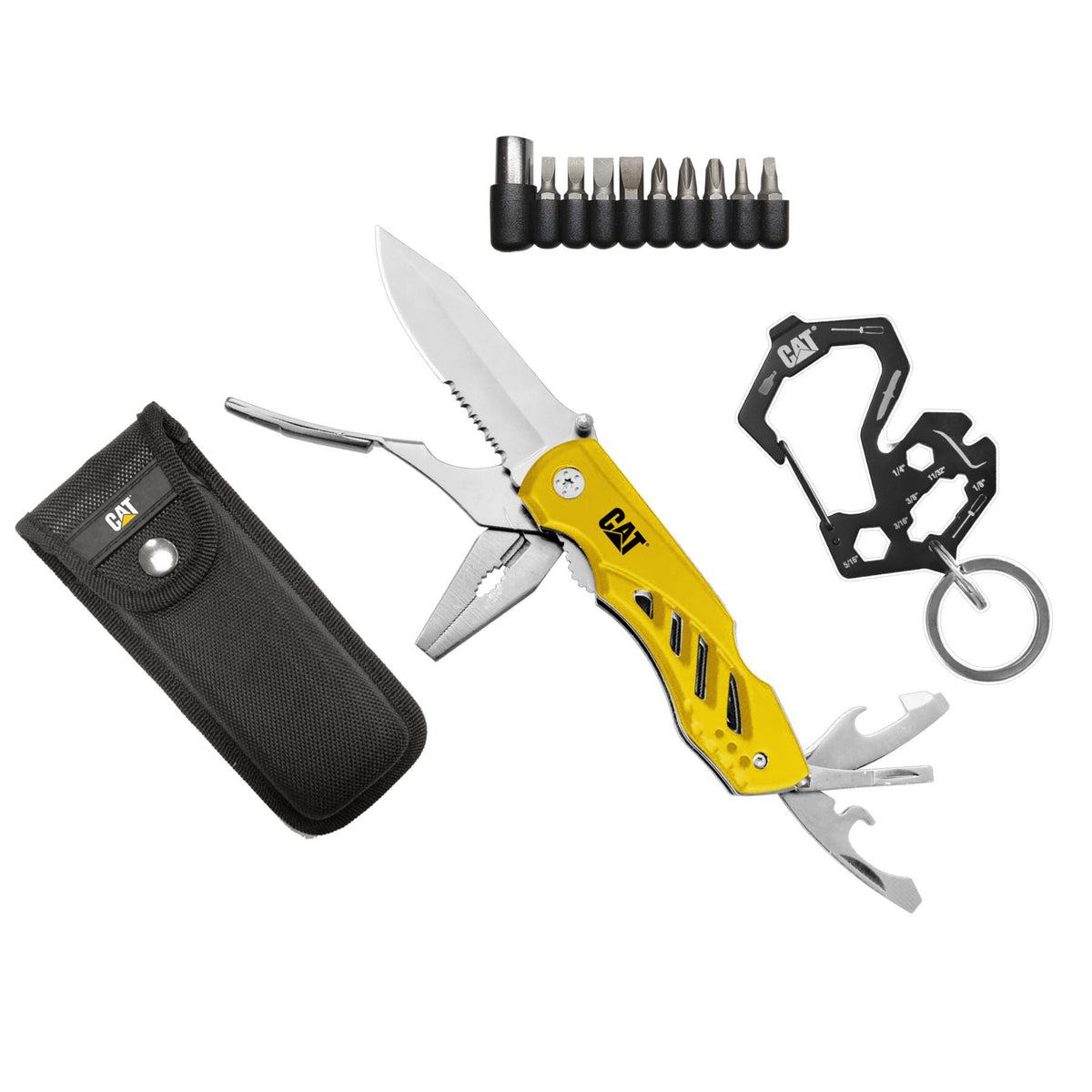 Cat 2 Piece XL Multi-Tool and Multi-Tool Key Chain with Light Gift Box Set  - Macy's in 2023