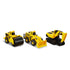 Metal Machines 3 Packs - Wheel Loader, Excavator, Steam Roller