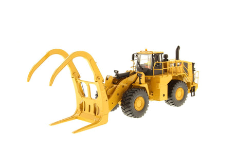 Cargadora de ruedas 988K a escala 1:50 con pinza para troncos