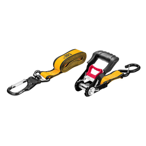 2PC Ratchet Tie Down Set w/ Swivel Hook