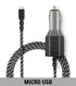Cargador de vehículo con puerto micro USB de 1 puerto