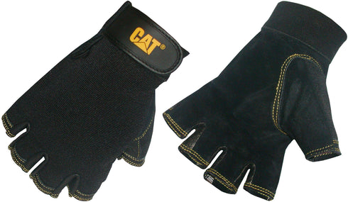 Half Finger Reversed Pigskin Glove