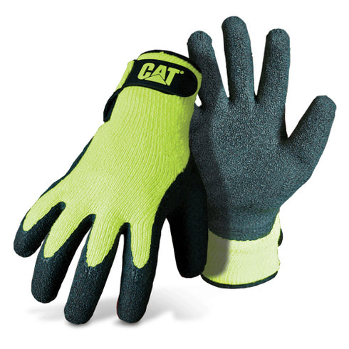 Hi Vis Green Latex Coated Palm Glove