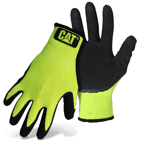 Hi-Vis Poly Knit Latexpalm Glove