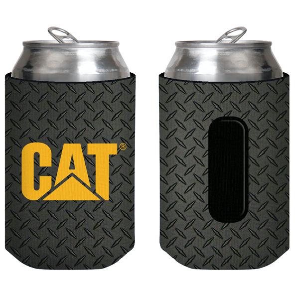 Treadplate Koozie w/Yellow Logo